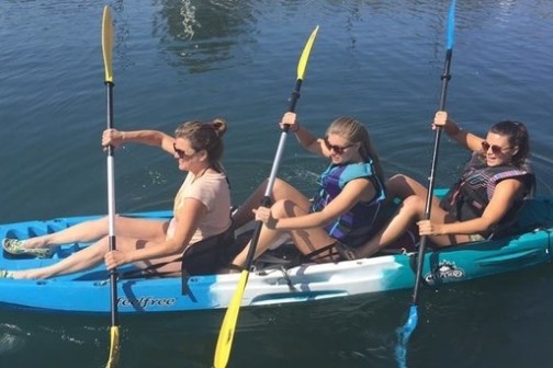 a small boat in a body of water